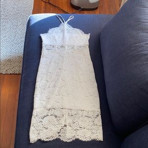 Express white lace dress